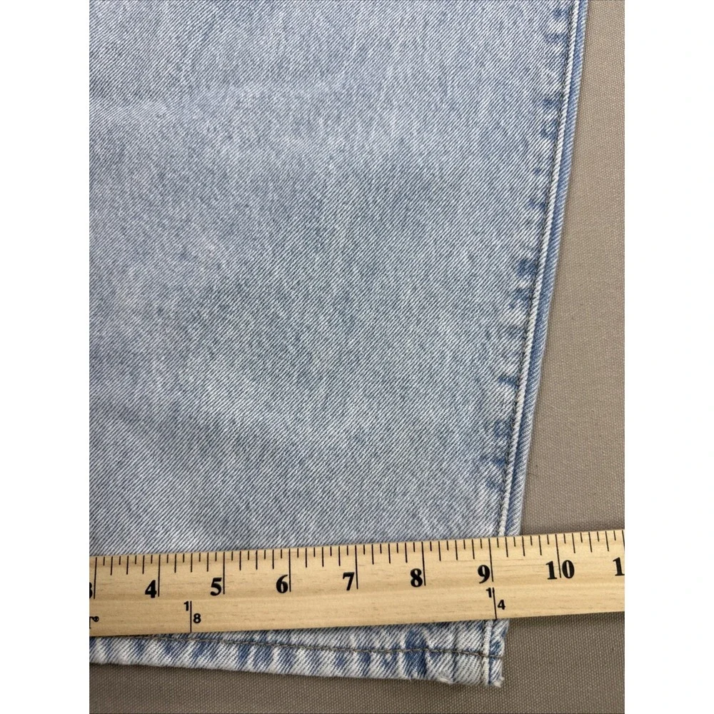 Levi's Cinch Barrel Jeans Womens 32x31 Blue Solid High Rise Loose Fit NWT